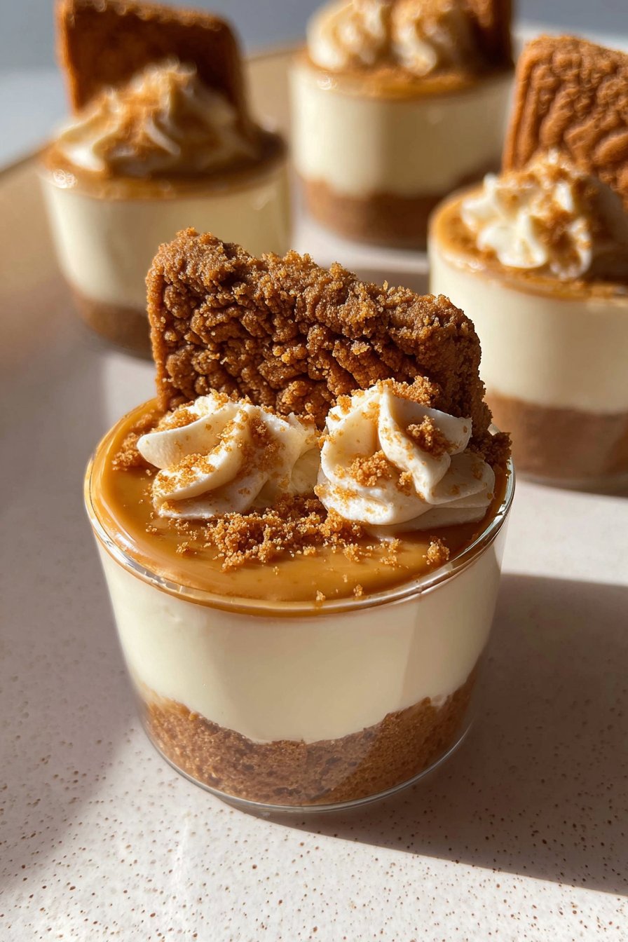 No Bake Biscoff Cheesecake Cups