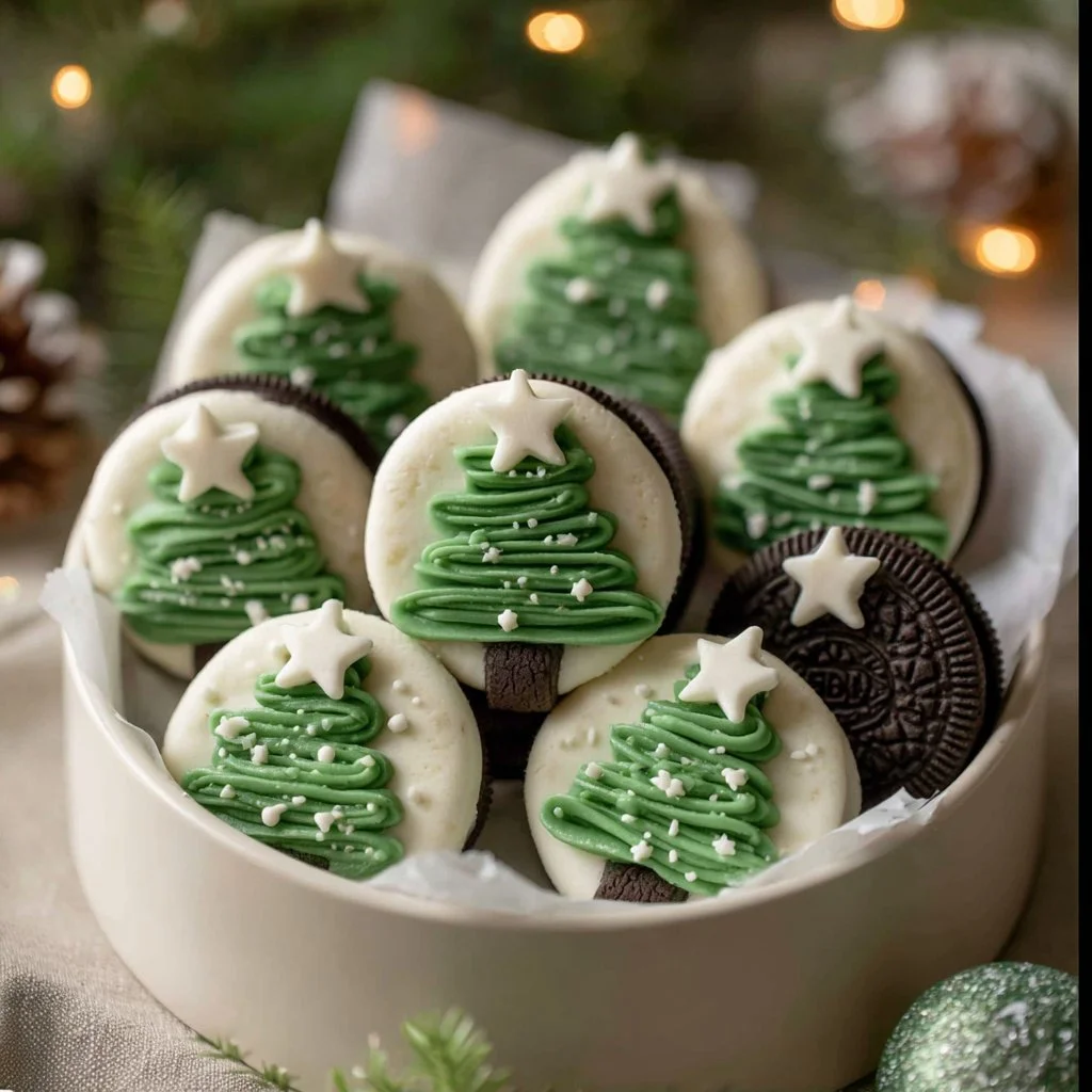 Christmas Desserts & Snacks: Festive Sweet Treats 3 A variety of festive Christmas desserts and snacks on a winter-themed table.