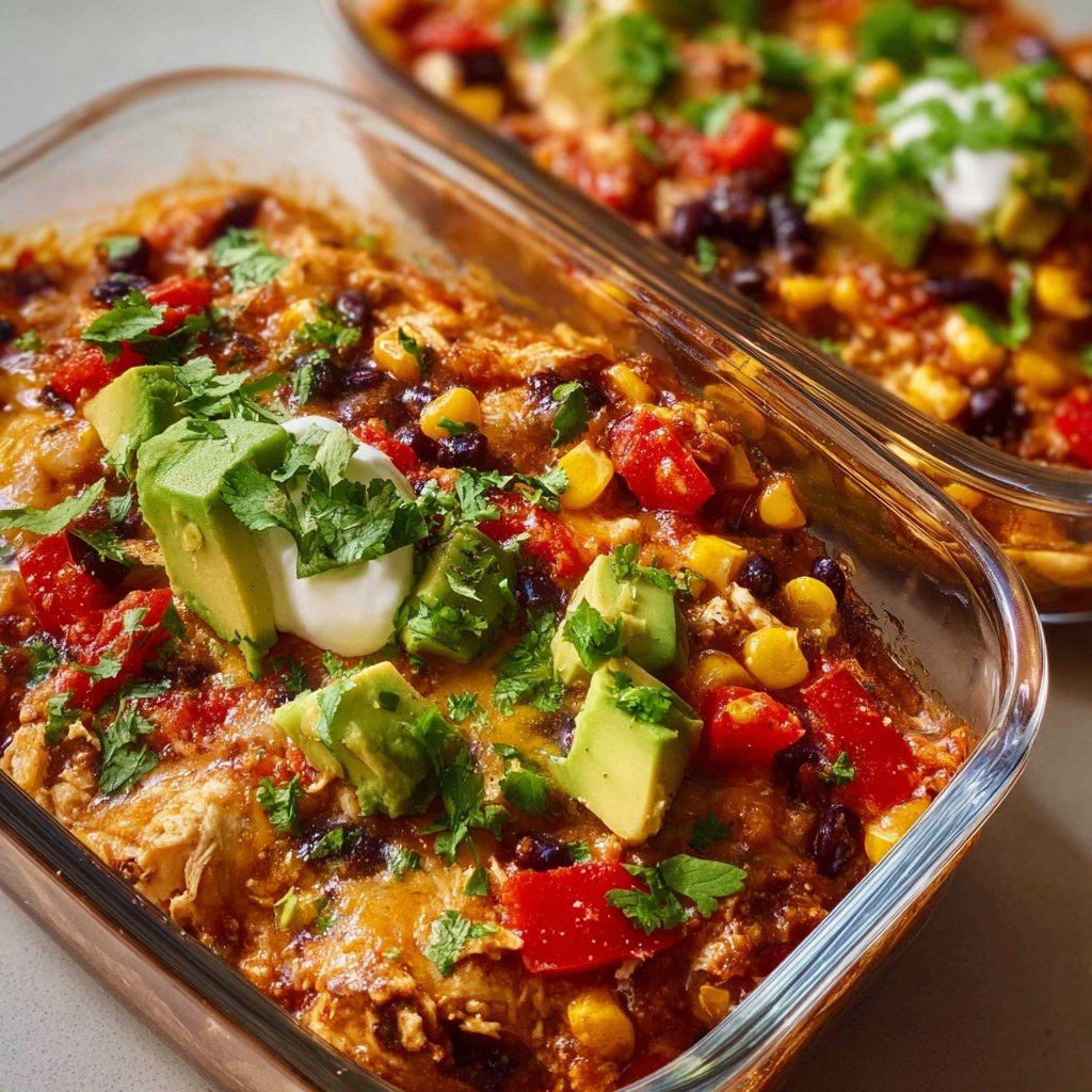 High-Protein Chicken Cottage Cheese Enchilada Bowls 2 High-Protein Chicken Cottage Cheese Enchilada Bowls