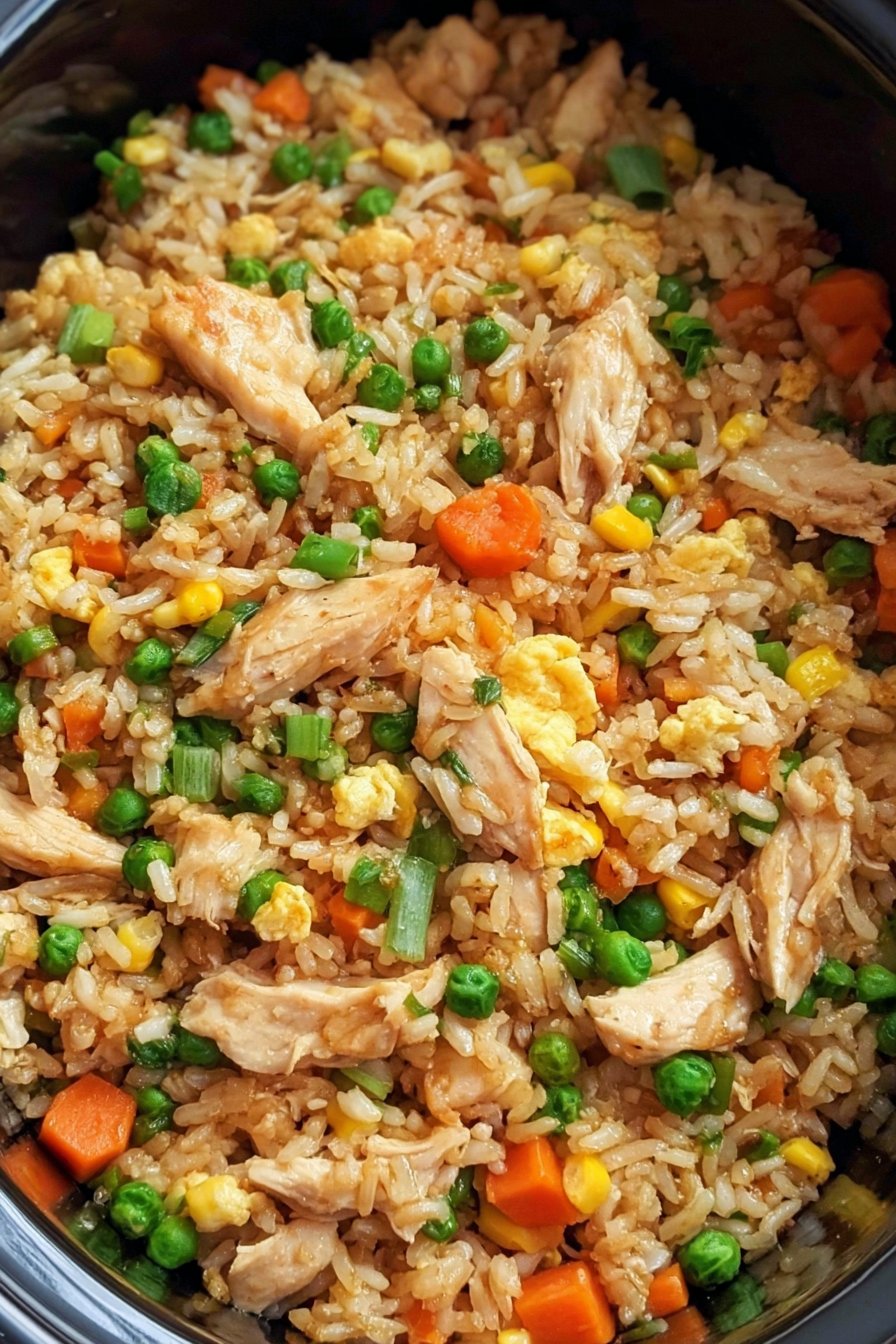 Crockpot Chicken Fried Rice