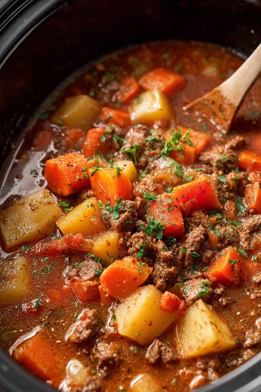 Hearty Slow Cooker Stew 2 Hearty Slow Cooker Stew