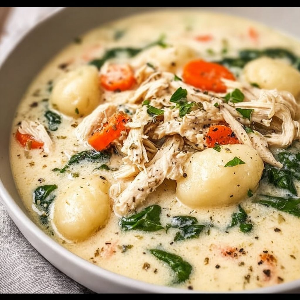 Healthy Rotisserie Chicken Gnocchi Soup 2 Healthy Rotisserie Chicken Gnocchi Soup