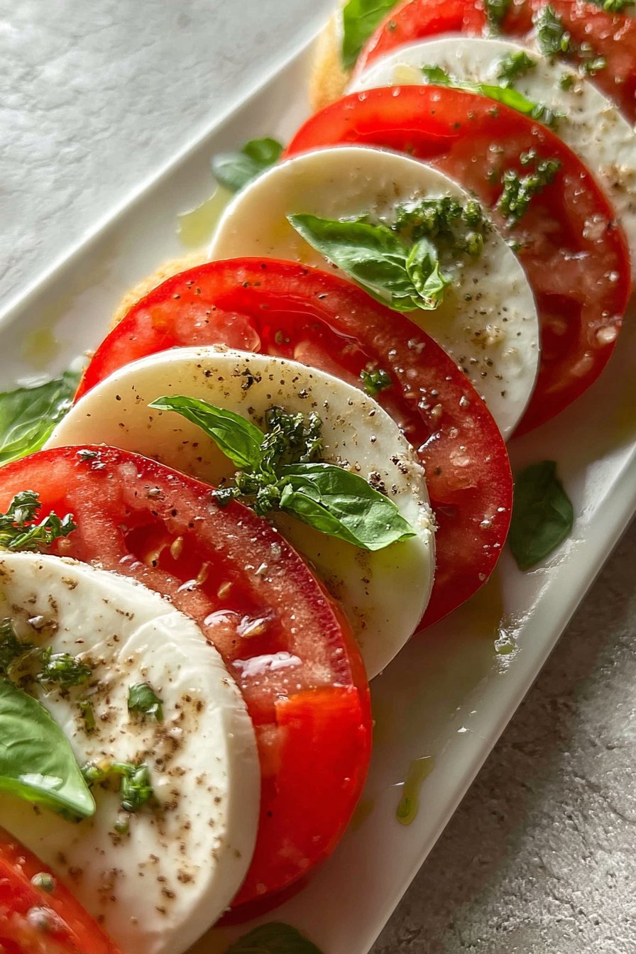 Candy Cane Caprese