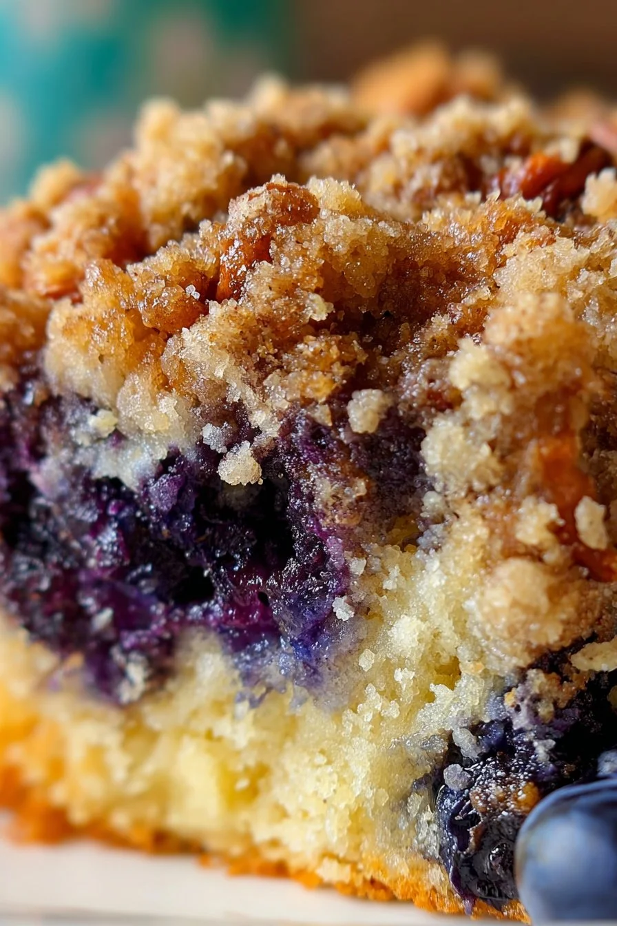 Blueberry Muffin Streusel Cake