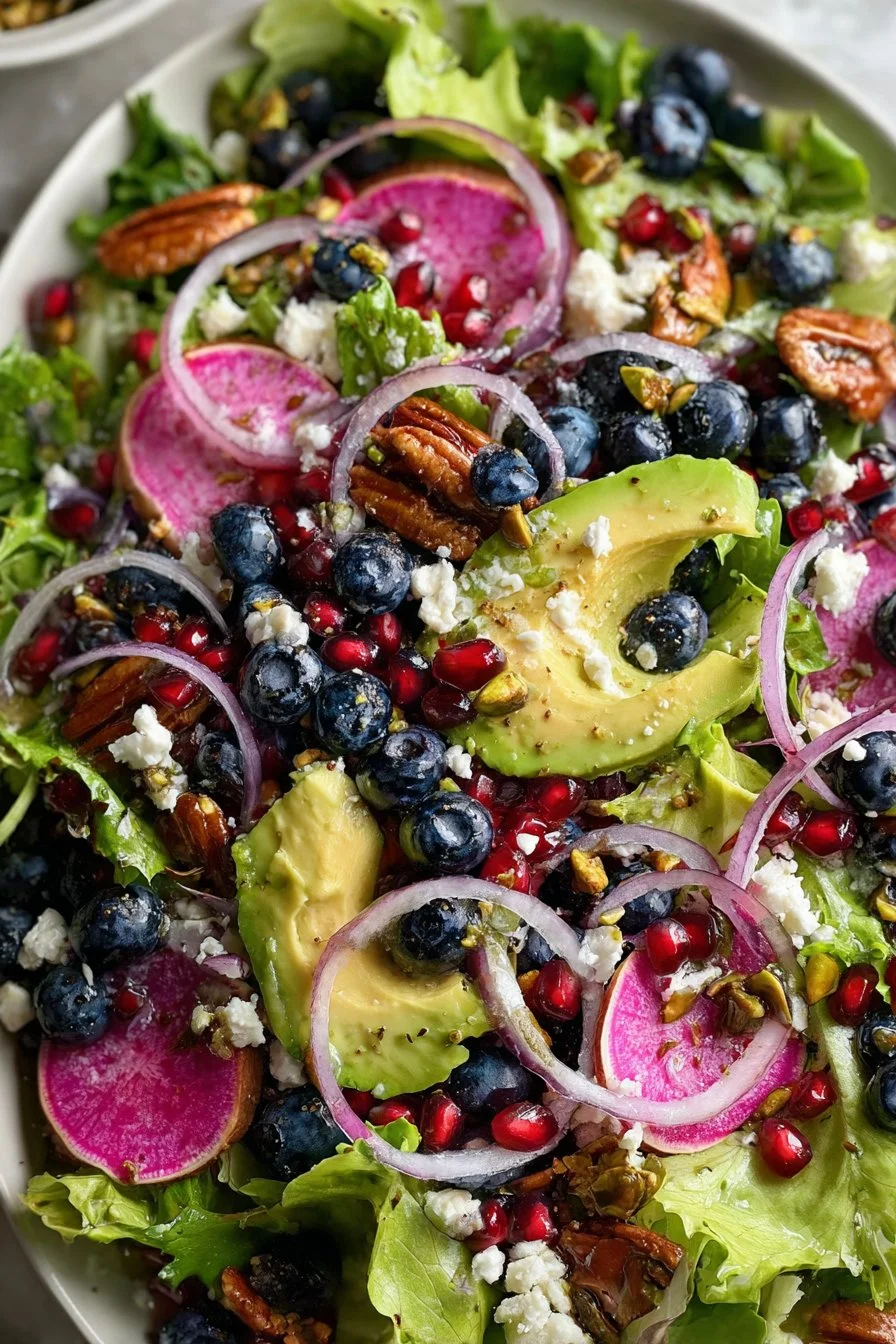 Blueberry Pistachio Spring Salad 2 Blueberry Pistachio Spring Salad