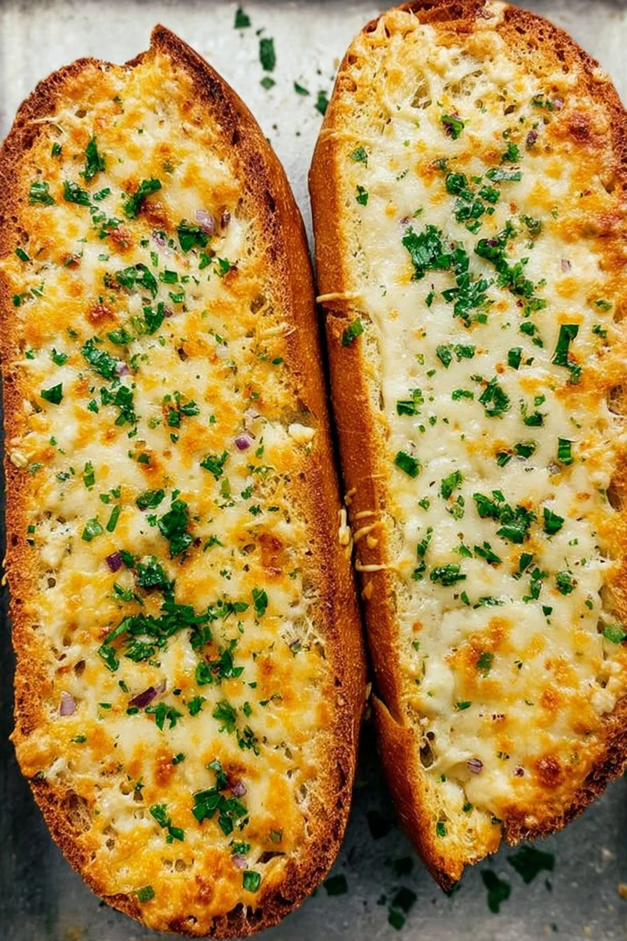 Cheesy Garlic Bread 2 Cheesy Garlic Bread