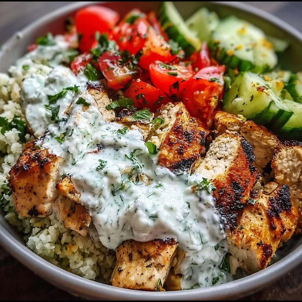 Chicken Tzatziki Bowls 2 Chicken Tzatziki Bowls