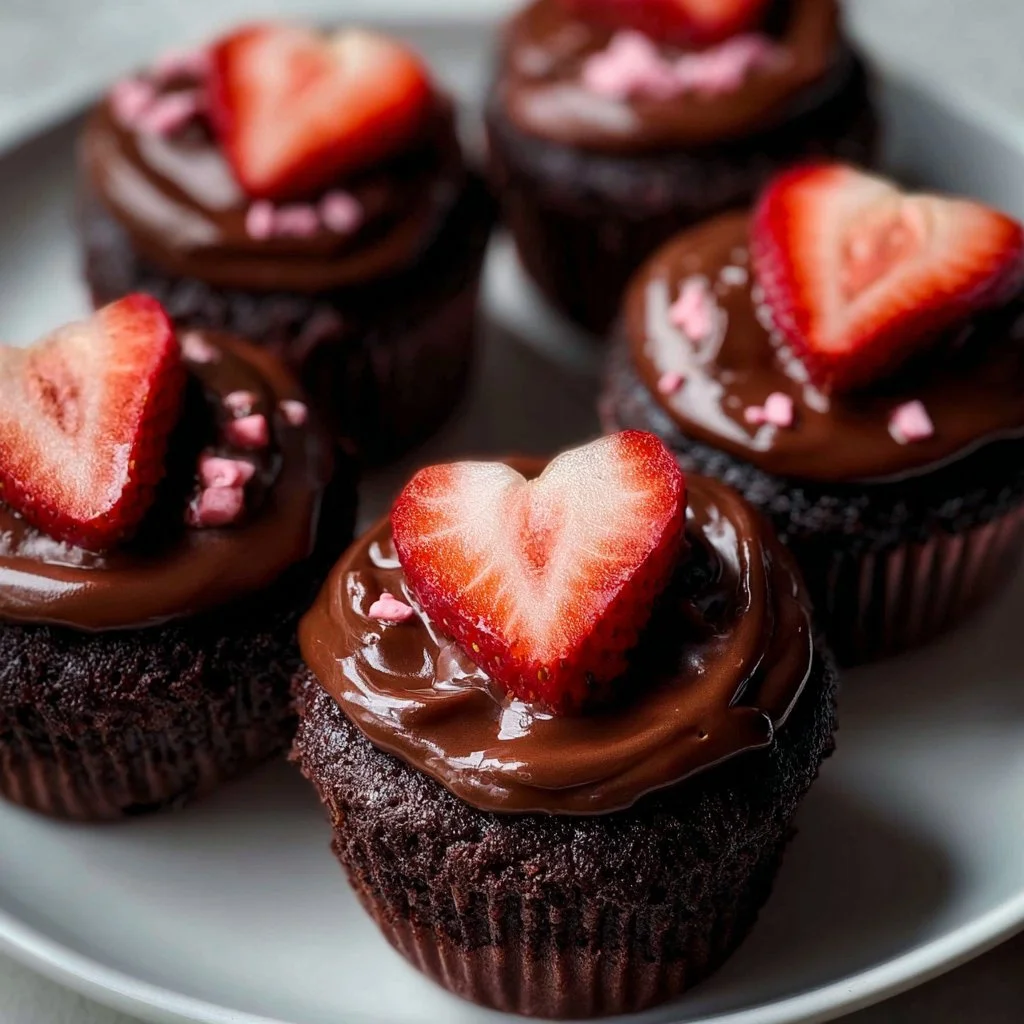 Chocolate Covered Strawberry Buttercream Cupcakes 2 Chocolate Covered Strawberry Buttercream Cupcakes