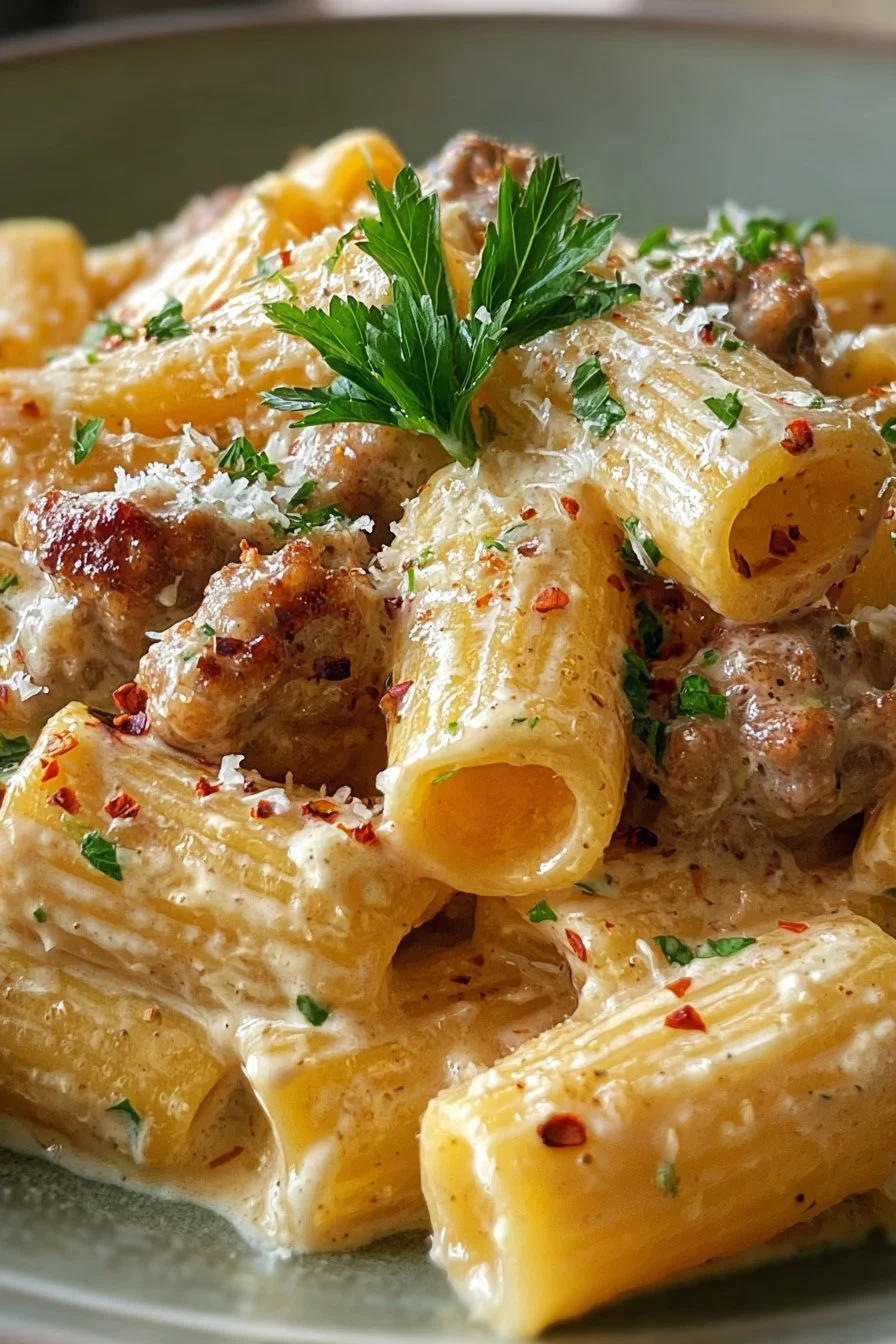 Creamy Italian Sausage Rigatoni 2 Creamy Italian Sausage Rigatoni