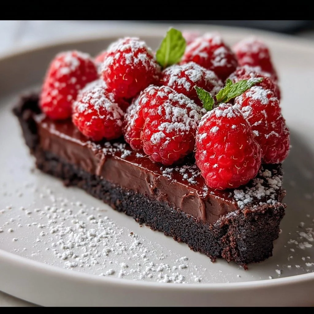 Easy Chocolate Raspberry Tart 2 Easy Chocolate Raspberry Tart