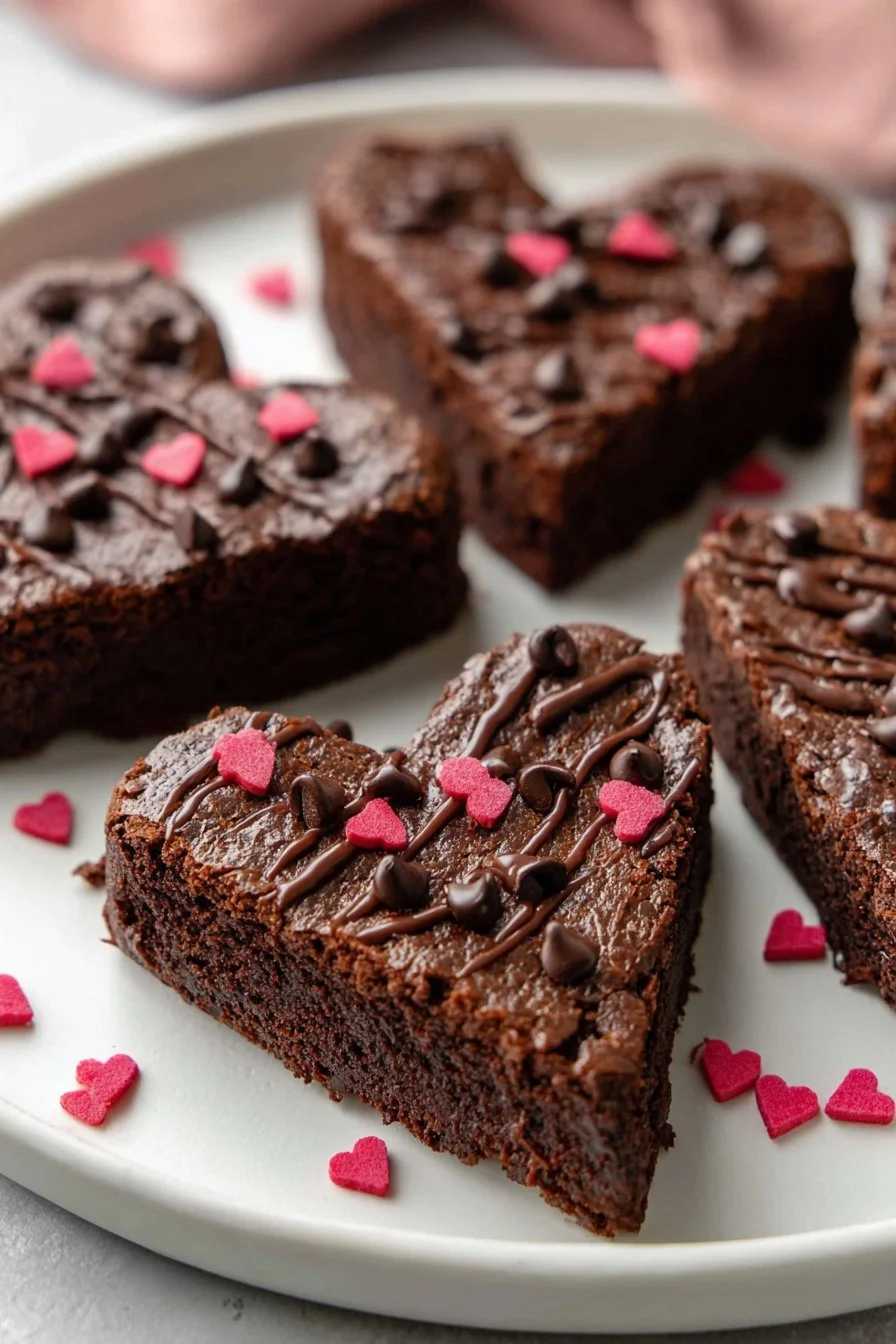 Heart Shaped Brownies Recipe