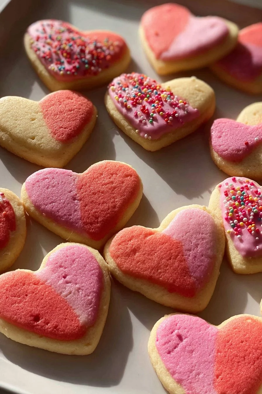 Heart-Shaped Valentine's Day Cookies 2 Heart-Shaped Valentine's Day Cookies