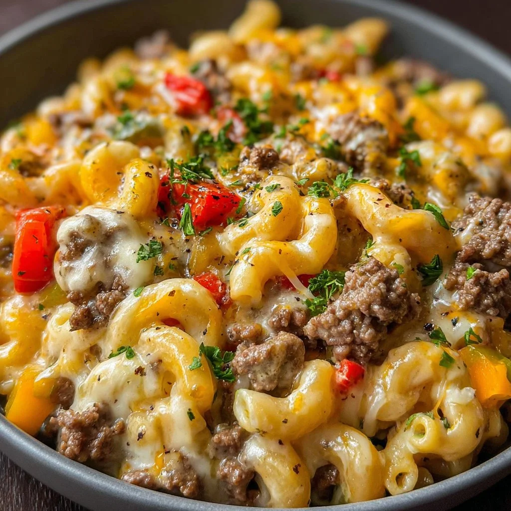 High-Protein Creamy Philly Cheesesteak Mac & Cheese 2 High-Protein Creamy Philly Cheesesteak Mac & Cheese