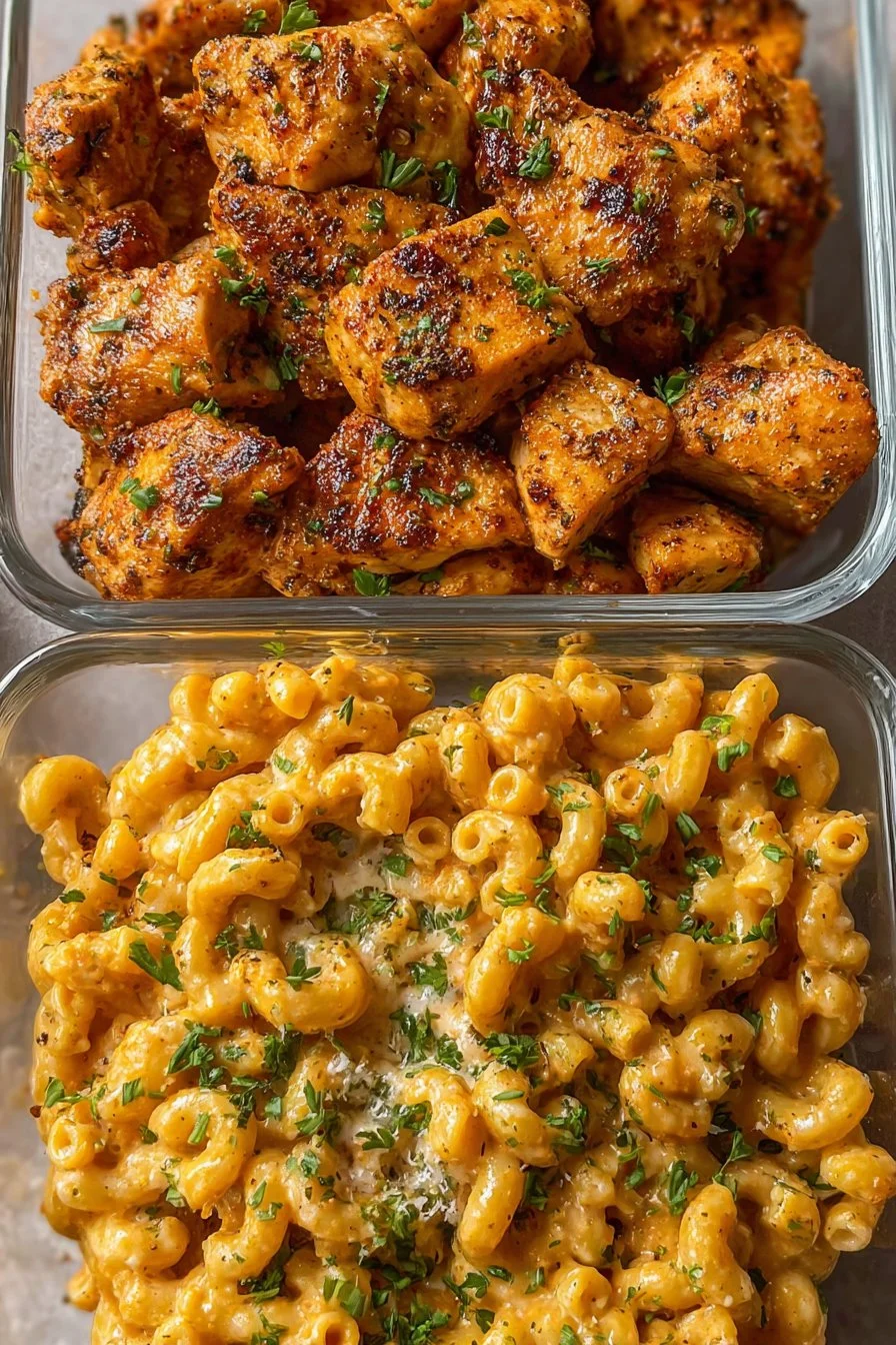 High-Protein Honey Garlic Butter Chicken with Mac & Cheese 2 High-Protein Honey Garlic Butter Chicken with Mac & Cheese
