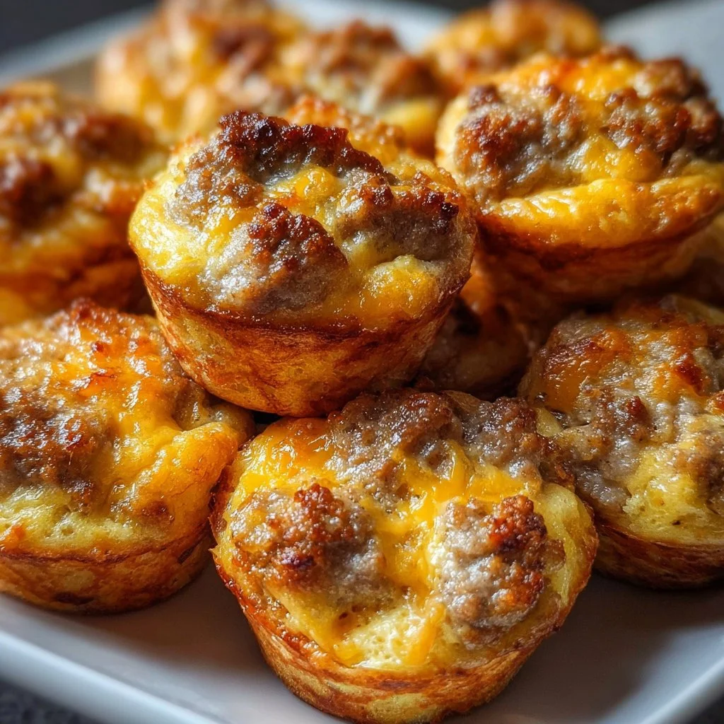 High-Protein Pancake Sausage Mini Muffins