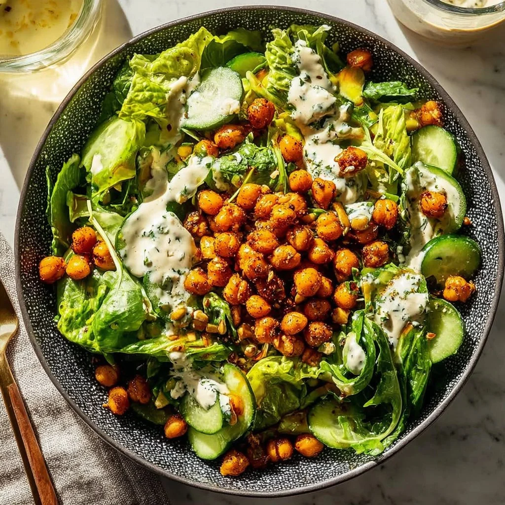 High Protein Salads 3 Colorful high protein salads with fresh ingredients and dressing