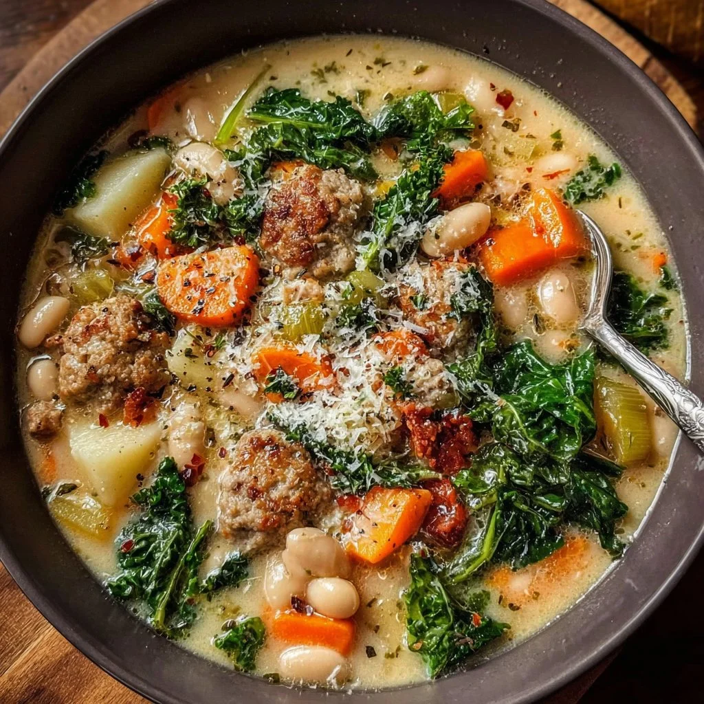 Italian Sausage and White Bean Soup 2 Italian Sausage and White Bean Soup