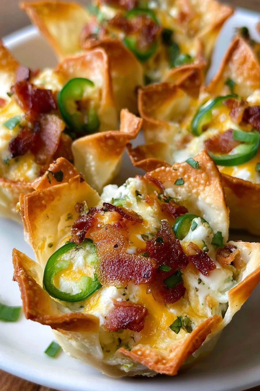 Jalapeño Popper Wonton Cups 2 Jalapeño Popper Wonton Cups