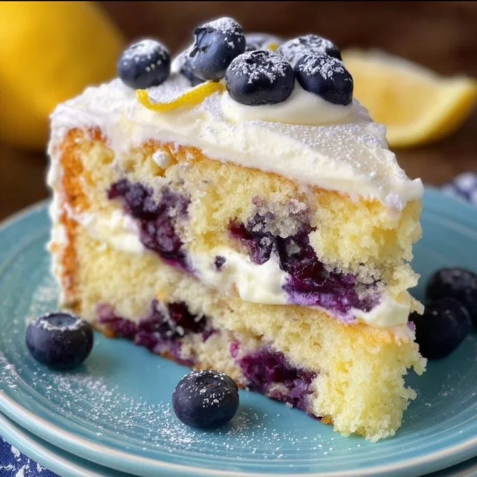 Lemon Blueberry Cake 2 Lemon Blueberry Cake