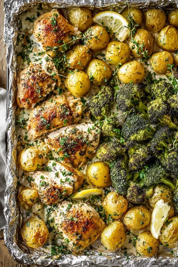 Lemon Garlic Chicken (Sheet Pan with Potatoes & Broccoli OR Marinade) 3 lemon garlic chicken sheet pan with potatoes br 2026 01 07 185839 683x1024 1