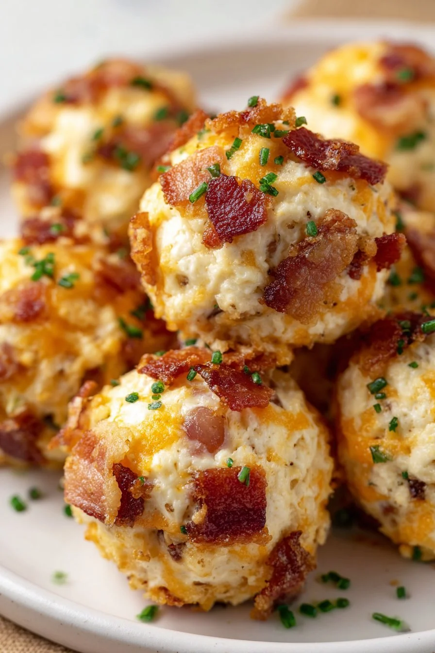 Mini Bacon Ranch Cheeseballs 2 Mini Bacon Ranch Cheeseballs