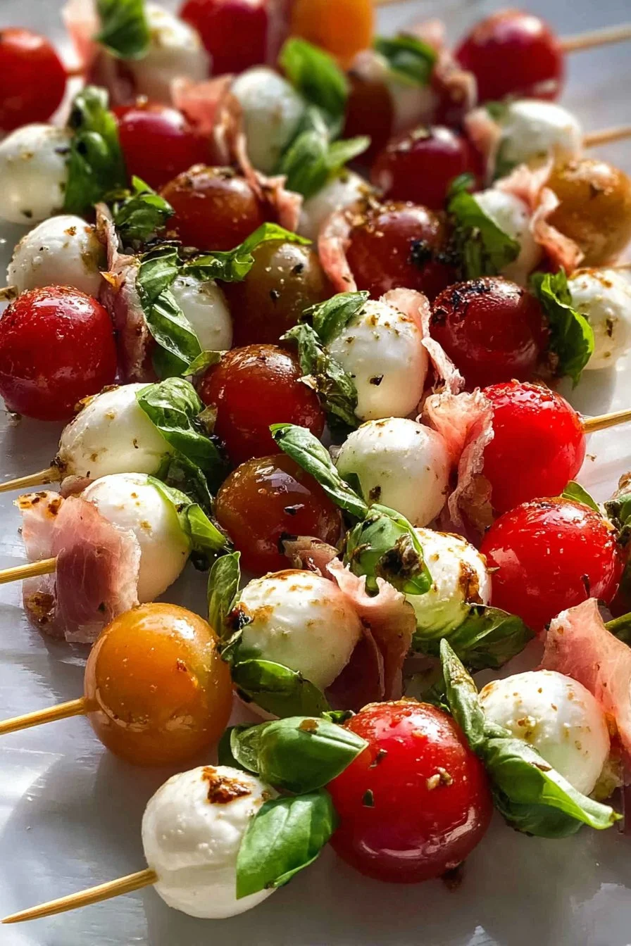 Mini Caprese Skewers 2 Mini Caprese Skewers