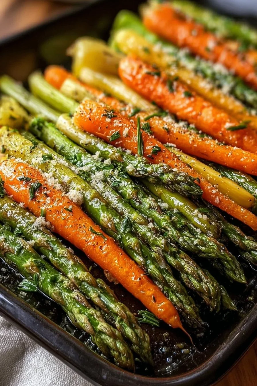 Oven-Roasted Asparagus and Carrots 2 Oven-Roasted Asparagus and Carrots