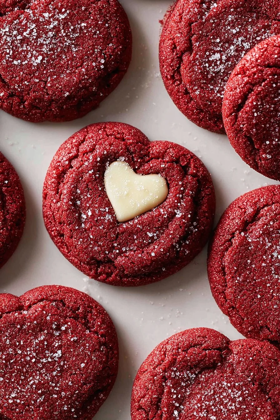 Red Velvet Sugar Cookies