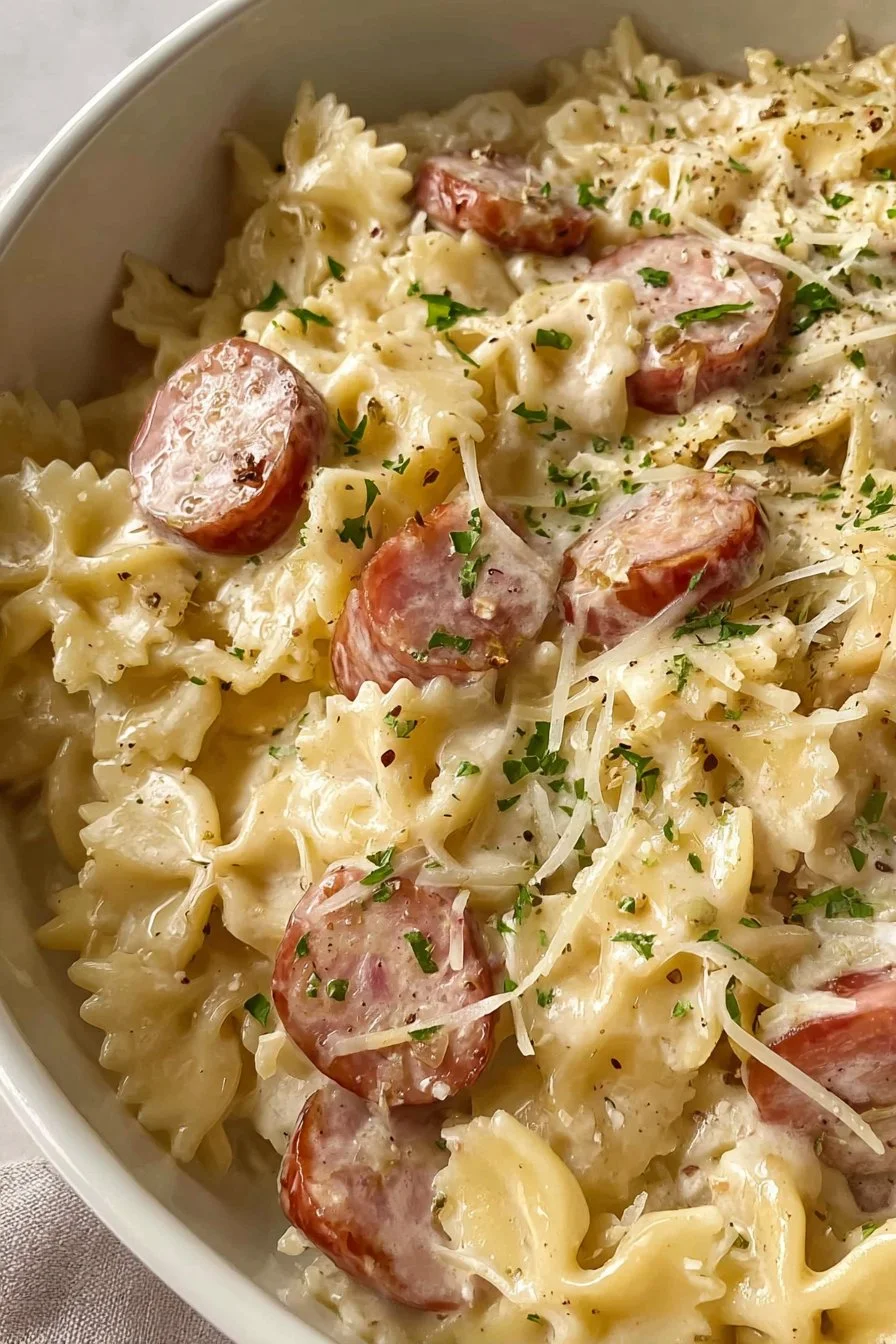 Sausage Alfredo Pasta | Quick and Easy Dinner Recipe 2 Sausage Alfredo Pasta | Quick and Easy Dinner Recipe