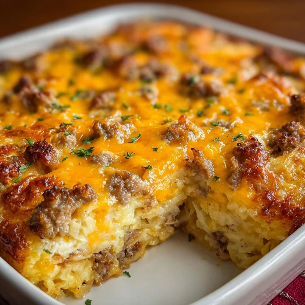 Sausage Hash Brown Breakfast Casserole 2 Sausage Hash Brown Breakfast Casserole