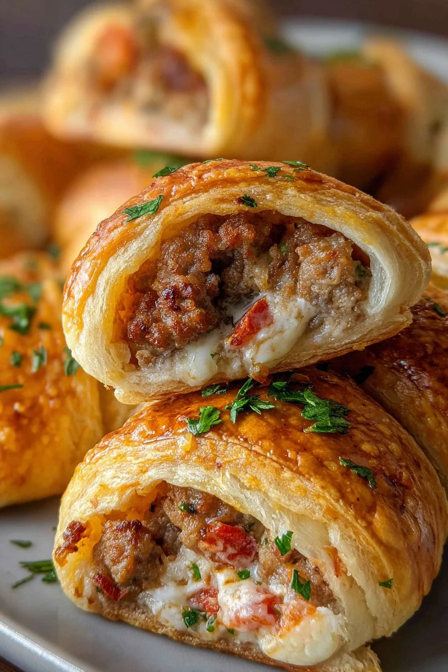 Sausage, Rotel & Cream Cheese Crescent Rolls 2 Sausage, Rotel & Cream Cheese Crescent Rolls