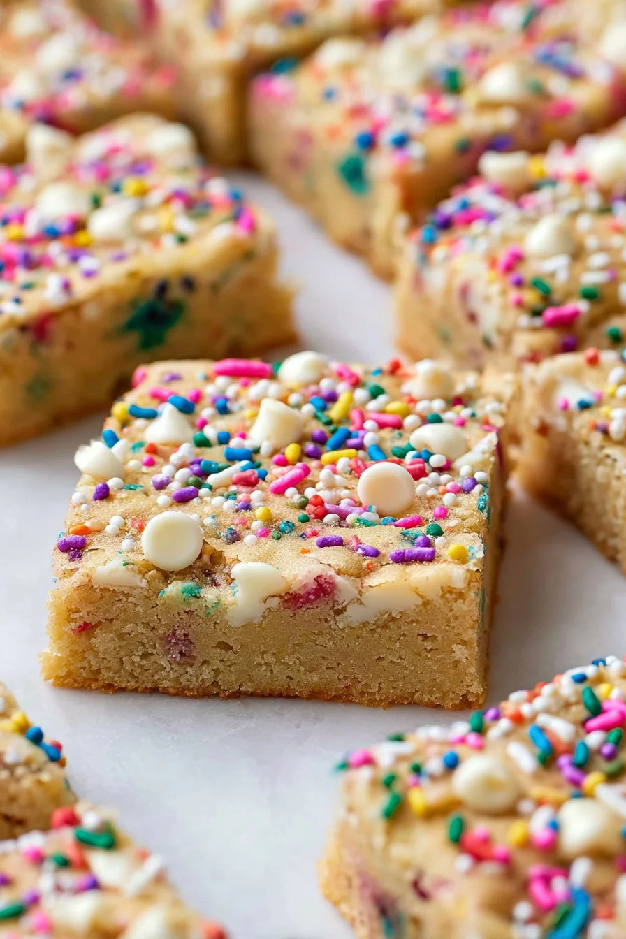 Sheet Pan Funfetti Cookie Bars Recipe