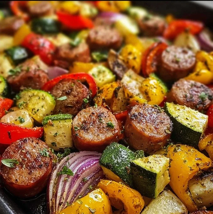 Sheet Pan Sausage and Veggies: A Simple Delight! 2 Sheet Pan Sausage and Veggies: A Simple Delight!