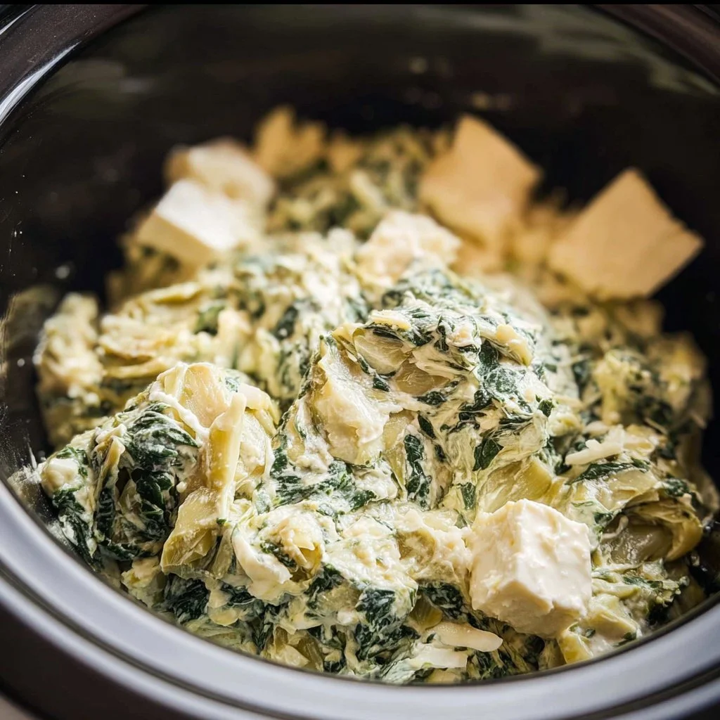 Slow Cooker Spinach Artichoke Dip