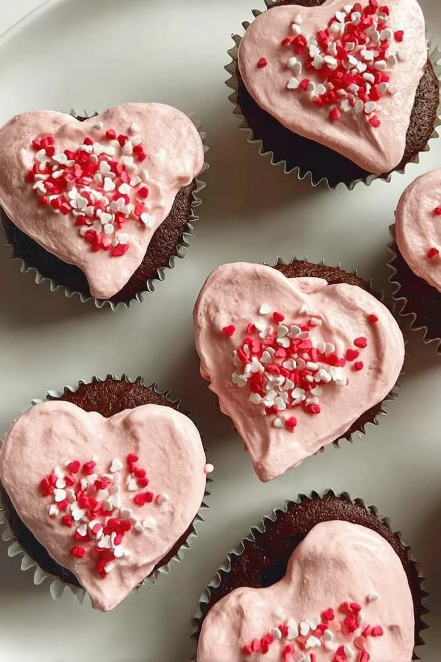 This Trick for Making Heart-Shaped Cupcakes Without a Special Pan Is Ingenious 2 This Trick for Making Heart-Shaped Cupcakes Without a Special Pan Is Ingenious