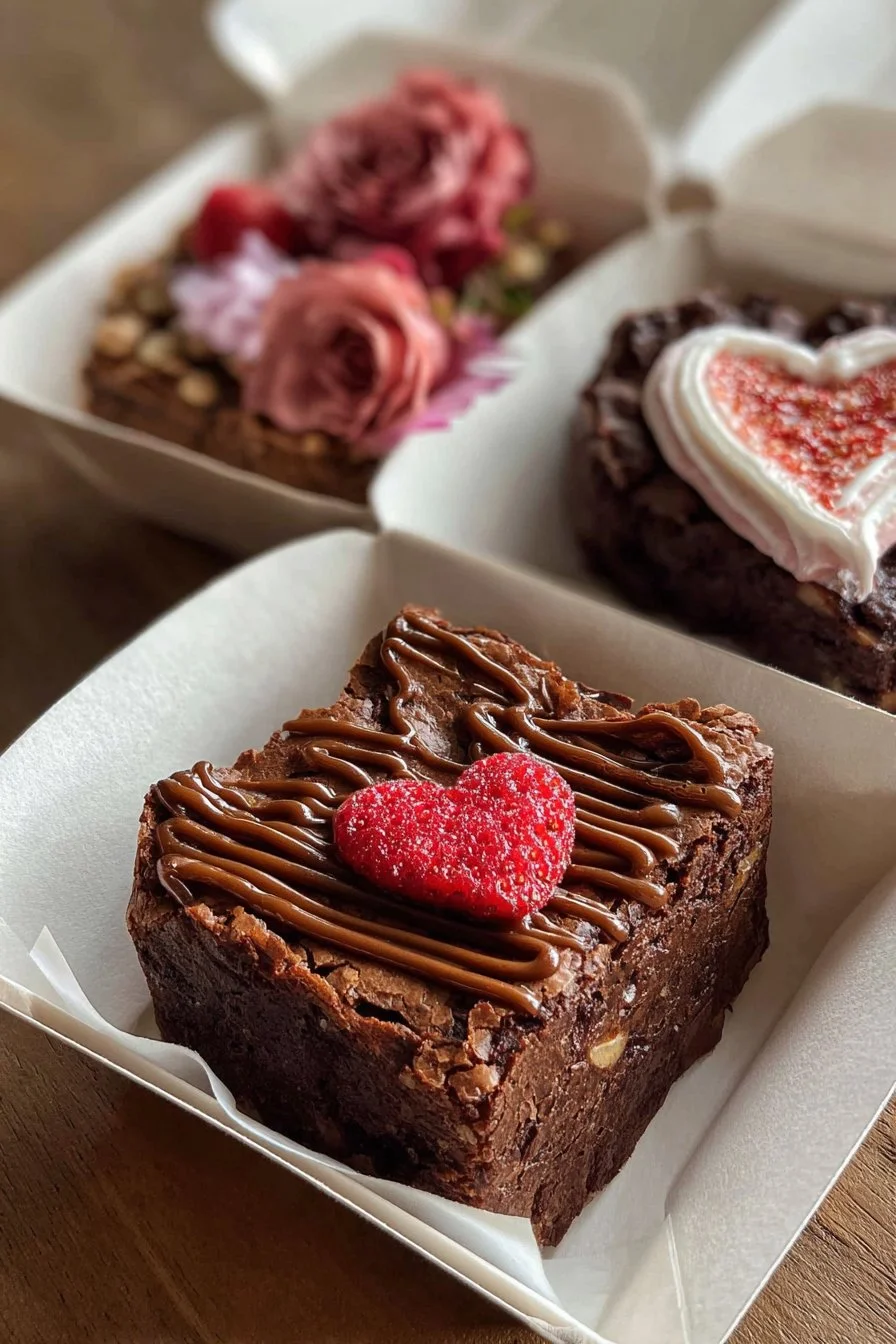 Valentine's Day Brownie Bento 2 Valentine's Day Brownie Bento 😍