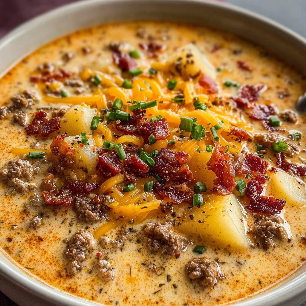 Bacon Cheeseburger Soup 2 Bacon Cheeseburger Soup