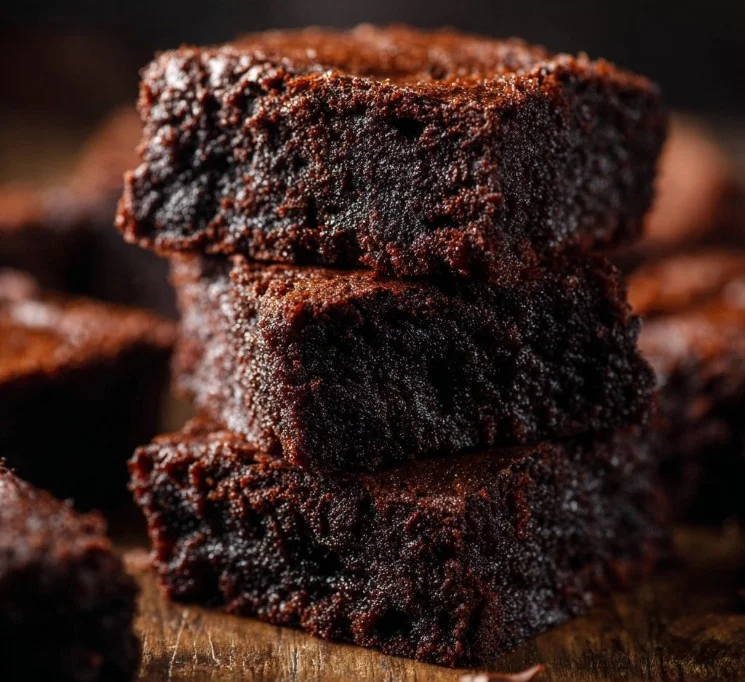 Best Brownie Recipe 3 Delicious homemade brownies made from the best brownie recipe.