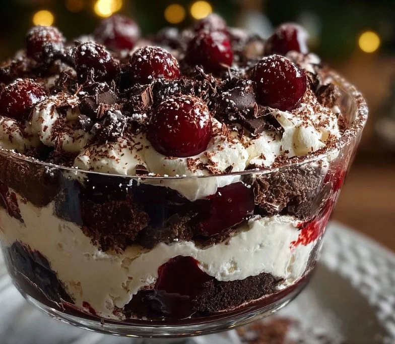 Black Forest Trifle for Christmas