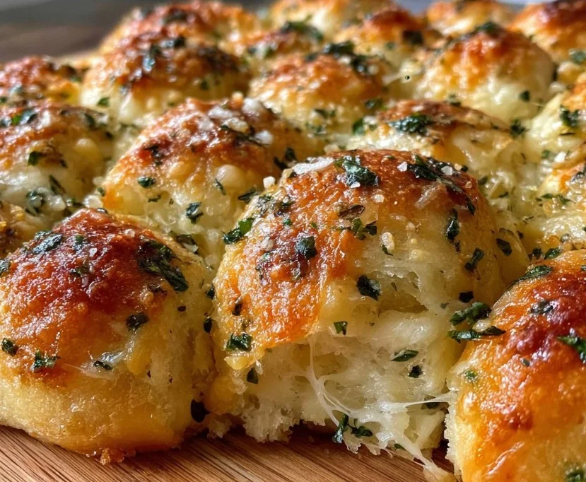 Cheesy Pull Apart Garlic-Butter Bread