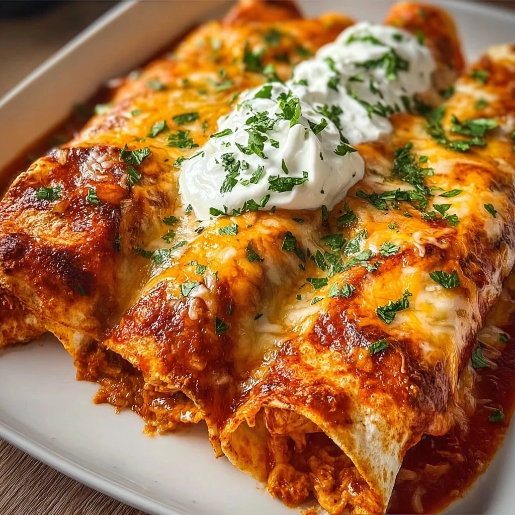 Delicious Chicken Enchiladas 2 Delicious Chicken Enchiladas