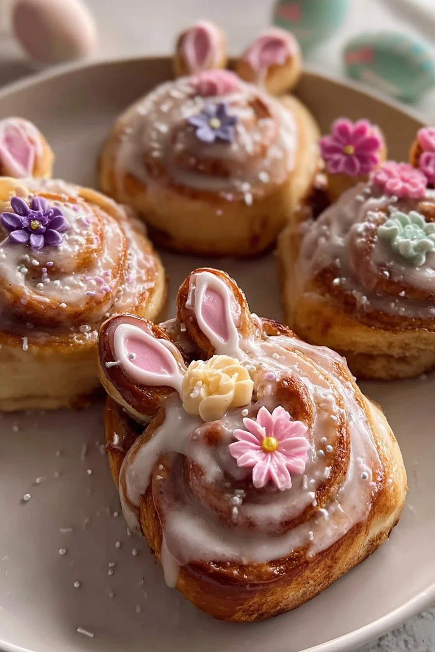 Easter Bunny Cinnamon Rolls 2 Easter Bunny Cinnamon Rolls