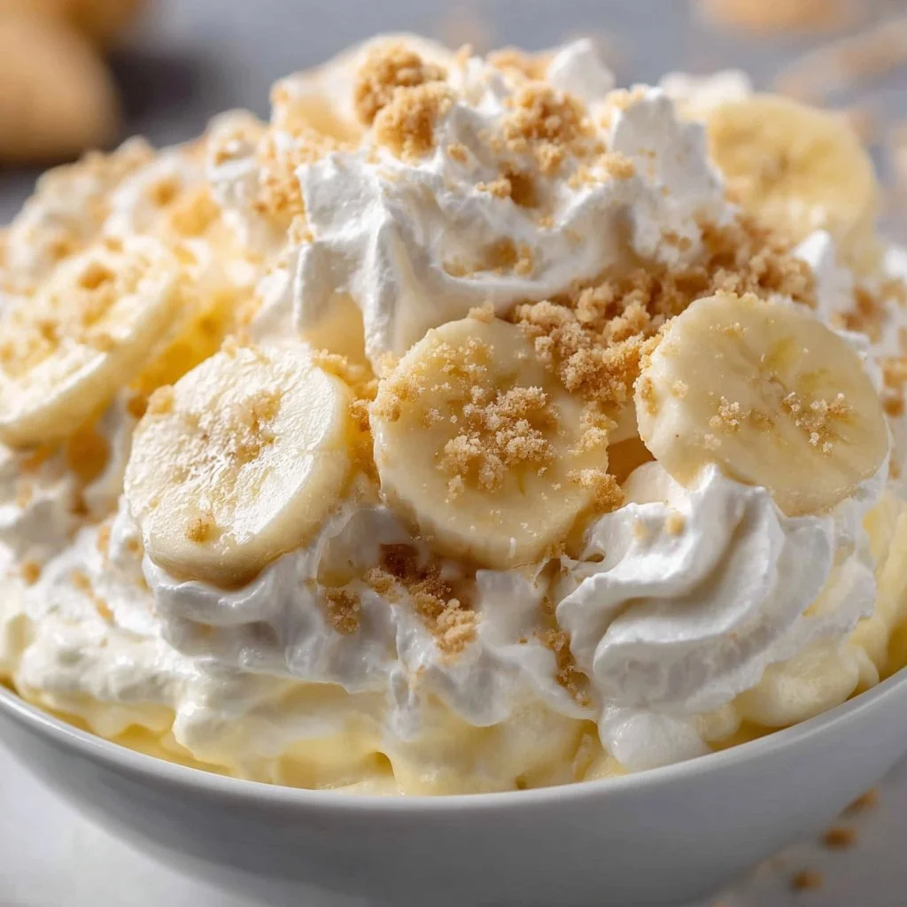 Easy Banana Pudding Fluff Salad