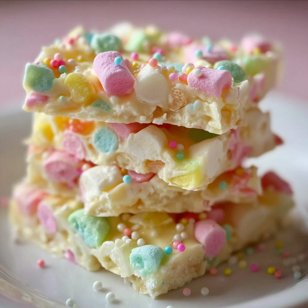 Easy Easter Marshmallow Bark