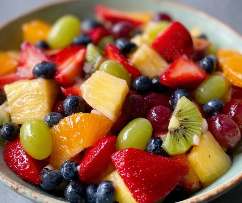 Fruit Salad with Honey Lime Dressing
