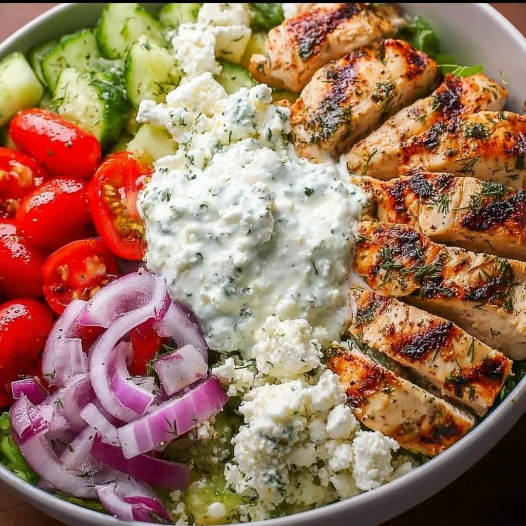Greek Chicken Bowls 2 Greek Chicken Bowls