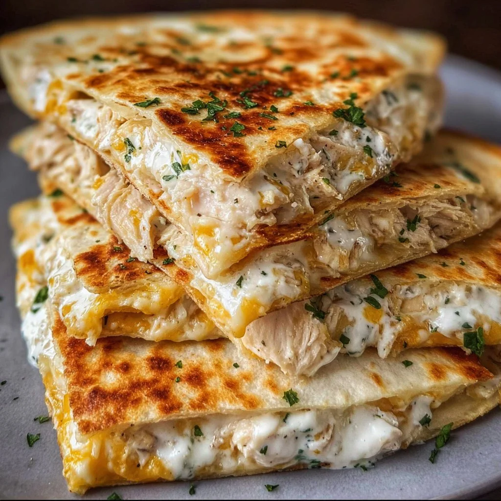 High-Protein Chicken Ranch Quesadilla 2 High-Protein Chicken Ranch Quesadilla