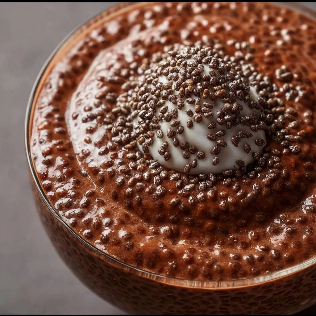 High Protein Chocolate Chia Seed Pudding