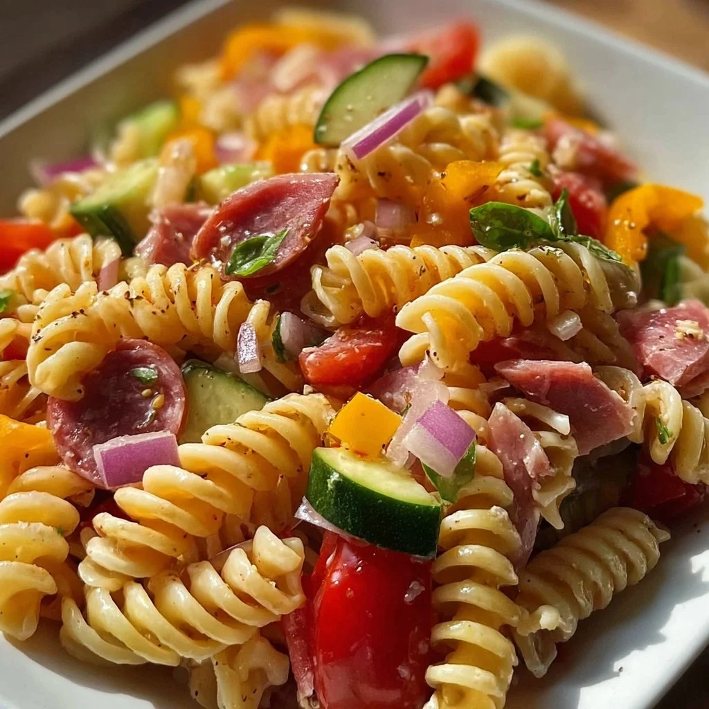 High Protein Italian Pasta Salad 2 High Protein Italian Pasta Salad