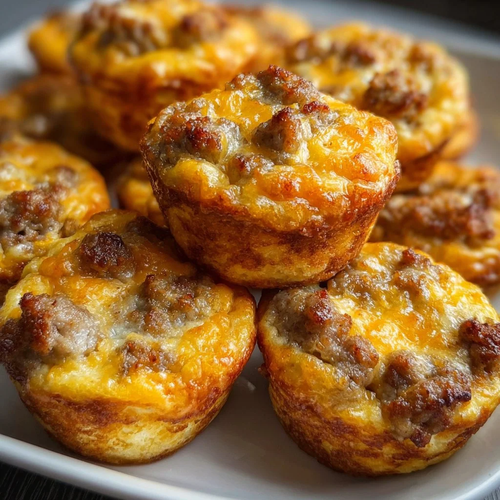 High-Protein Pancake Sausage Mini Muffins